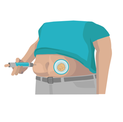 6.3.1+6.3.2 Injection on the abdomen