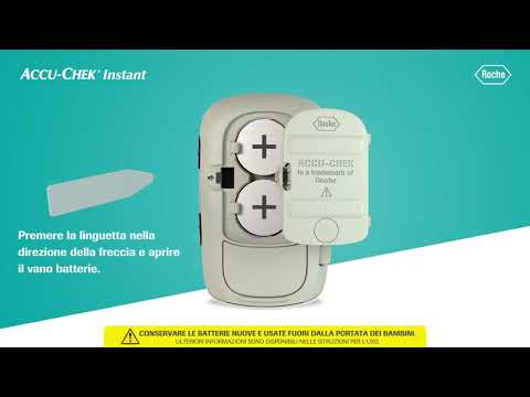 Accu-Chek® Instant: Sostituzione delle batterie